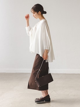 「Noble（ノーブル）のアイテム（トップス）」を使った、Rinaさん（レディース・164cm）の秋コーディネート