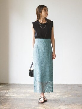 Rinaさん（レディース・164cm）の夏コーディネート