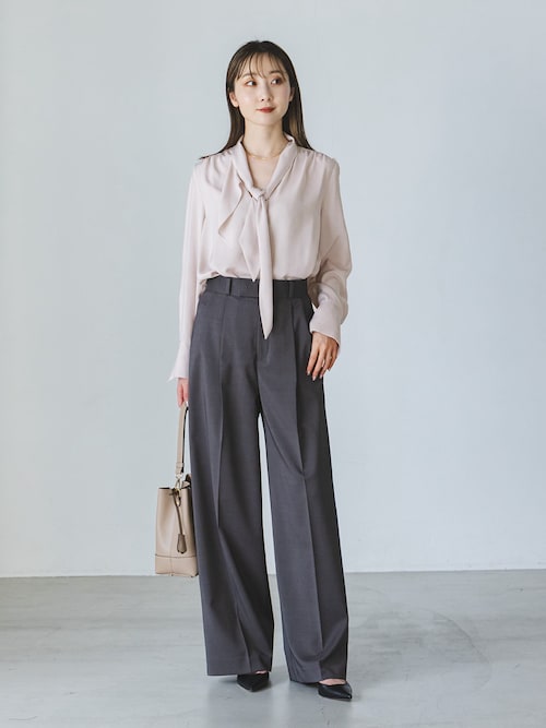 セール】《WEB限定追加》ロイヤルサテンボウタイブラウス 3（シャツ