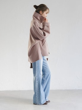 「noble」｜「アイテム（ジャケット/アウター）」を使った、Rinaさん（レディース・164cm）の冬コーディネート