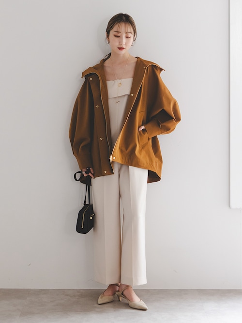 NOBLE トリコチンベアトップパンツ　ネイビー　38 トリコチンベアトップパンツ（その他パンツ）｜NOBLE（ノーブル