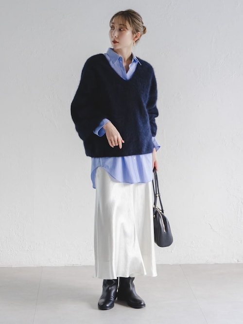 追加》ファーニット2WAYパフスリーブニット（ニット/セーター）｜NOBLE