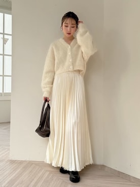 「FABIO RUSCONI（ファビオルスコーニ）のアイテム（ブーツ）」を使った、Rinaさん（レディース・164cm）の冬コーディネート