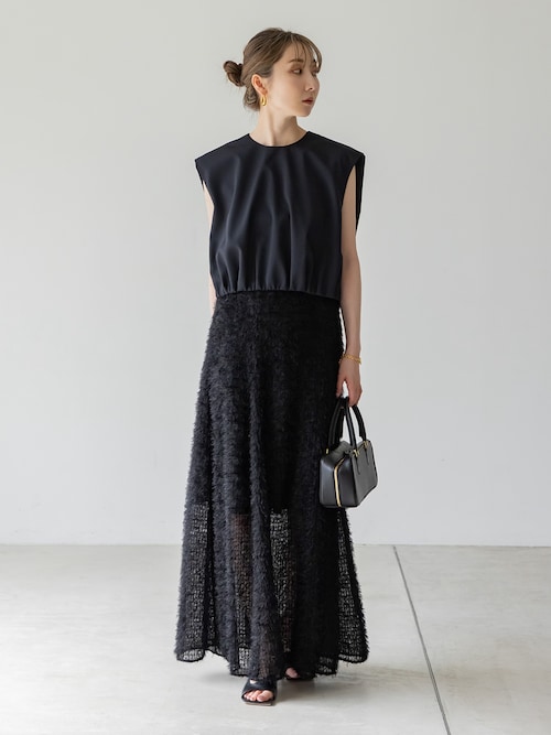 フェザーチュールフレアスカート（スカート）｜NOBLE（ノーブル