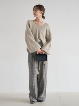 「Noble（ノーブル）のアイテム（トップス）」を使った、Rinaさん（レディース・164cm）の秋コーディネート