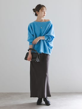 「Noble（ノーブル）のアイテム（トップス）」を使った、Rinaさん（レディース・164cm）の秋コーディネート