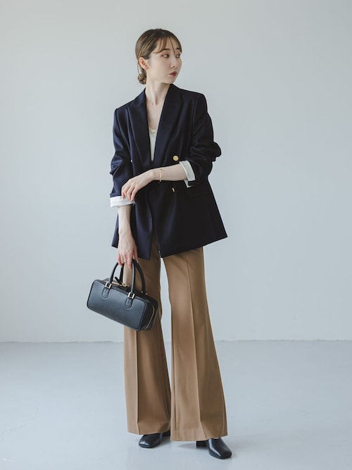 セール】《追加》《WEB・一部店舗カラー》ウールフラノピークドラペル