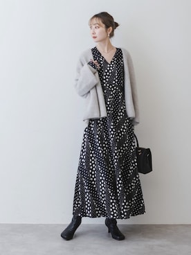 Rinaさん（レディース・164cm）の冬コーディネート