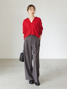 「ARTESANOS（アルテサノス）のARTESANOS/アルテサノス ローファー（ローファー）」を使った、Rinaさん（レディース・164cm）の秋コーディネート