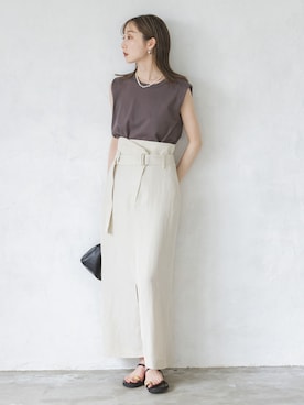 Rinaさん（レディース・164cm）の夏コーディネート