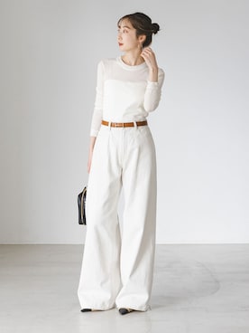 「Noble（ノーブル）のアイテム（アンダーウェア）」を使った、Rinaさん（レディース・164cm）の夏コーディネート