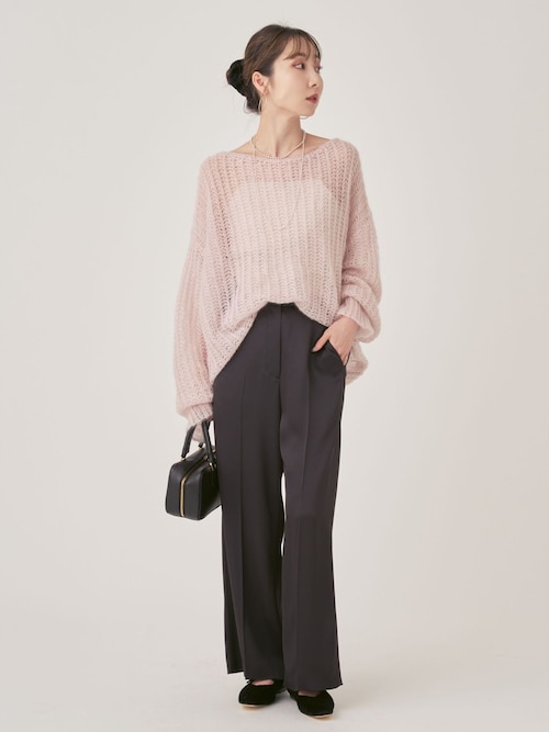 モヘヤウールシアープルオーバー（ニット/セーター）｜NOBLE（ノーブル