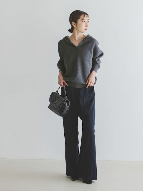 追加》接結タック編みフードプルオーバー（ニット/セーター）｜NOBLE