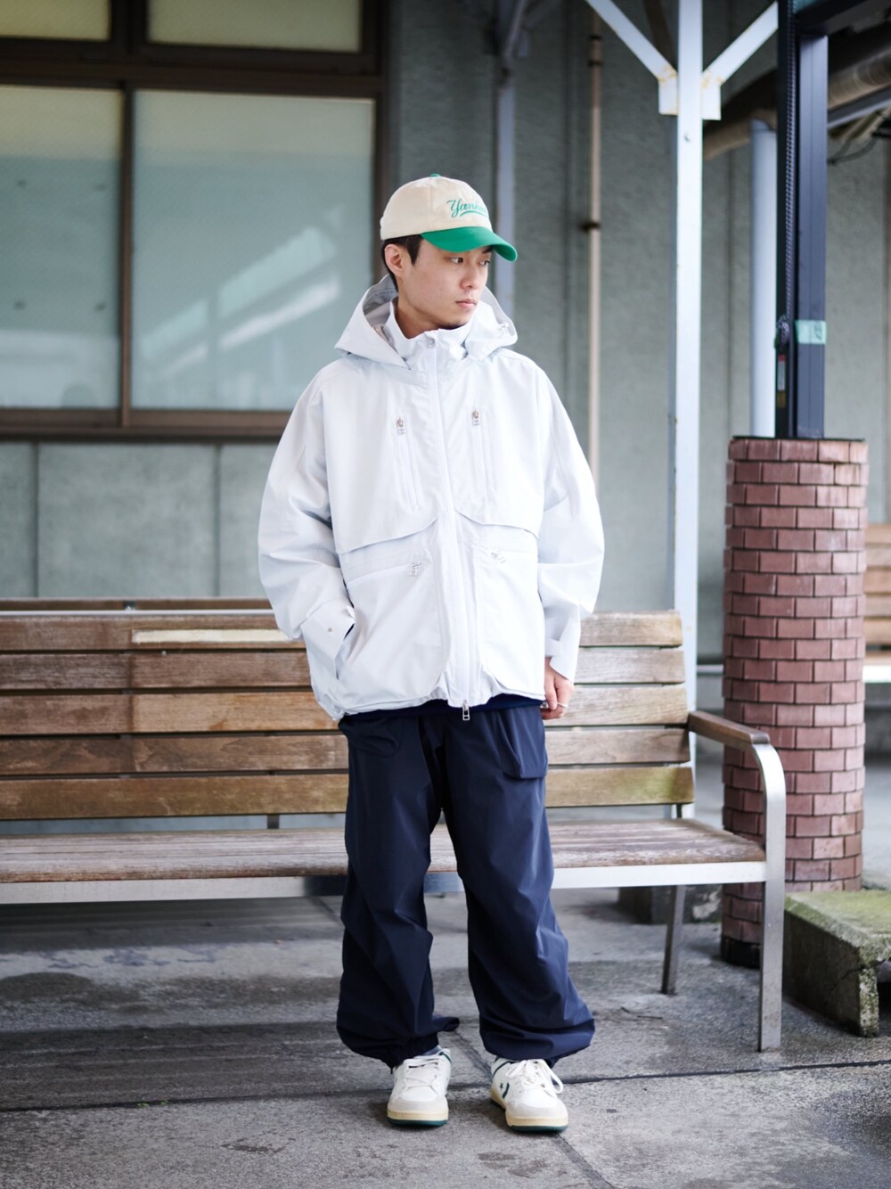 タグ付き✨MECRE シャーリング ライト ブルゾン ホワイト オーバーサイズ CITY TOKYO（シティトウキョウ）の「TOKYO TEX 3レイヤー