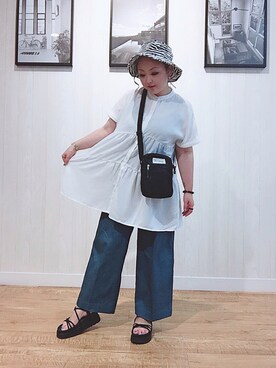 P̆̈ĕ̈ĕ̈さん（レディース・150cm）の夏コーディネート