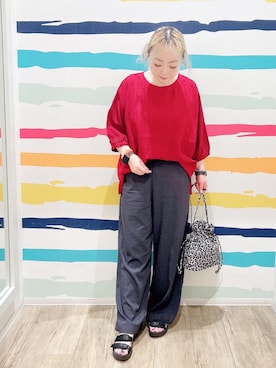 「SHOO・LA・RUE（シューラルー）のアイテム（その他パンツ）」を使った、Peeさん（レディース・150cm）の秋コーディネート