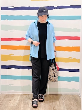 「Sunauna（スーナウーナ）のアイテム」を使った、Peeさん（レディース・150cm）の春コーディネート