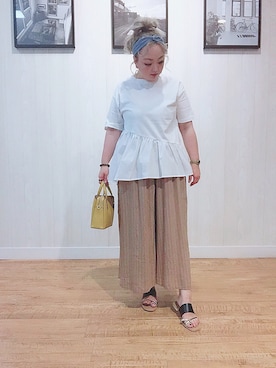 P̆̈ĕ̈ĕ̈さん（レディース・150cm）の夏コーディネート