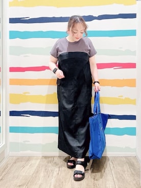 「DRESKIP（ドレスキップ）のアイテム」を使った、Peeさん（レディース・150cm）の春コーディネート
