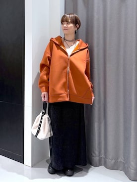 「アイテム（パーカー）」を使った、yun..さん（レディース・160cm・40代）の秋コーディネート