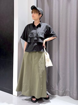 「アイテム（スカート）」を使った、yun..さん（レディース・160cm・40代）の夏コーディネート