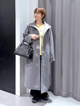 「アイテム（ボストンバッグ）」を使った、yun..さん（レディース・160cm・40代）の冬コーディネート