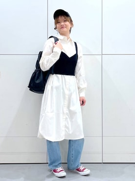 「アイテム（ワンピース/ドレス）」を使った、yun..さん（レディース・160cm・30代）の夏コーディネート
