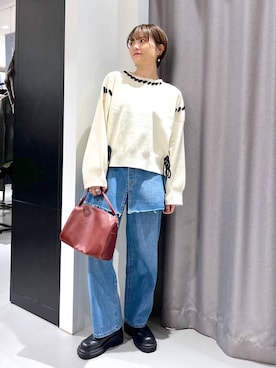 「ドットエスティ秋コーデ」｜「アイテム（ブーツ）」を使った、yun..さん（レディース・160cm）の秋コーディネート
