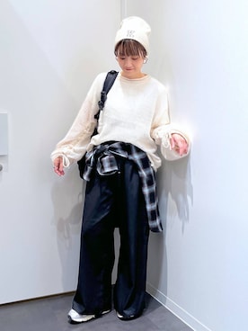 「アイテム（帽子）」を使った、yun..さん（レディース・160cm・40代）の秋コーディネート