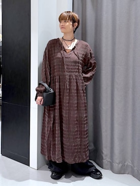 「アイテム（チョーカー）」を使った、yun..さん（レディース・160cm・40代）の秋コーディネート