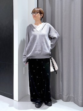 「LAKOLE（ラコレ）のアイテム」を使った、yun..さん（レディース・160cm）の秋コーディネート