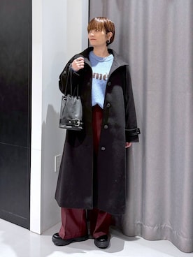 「アイテム（その他アウター）」を使った、yun..さん（レディース・160cm・40代）の冬コーディネート