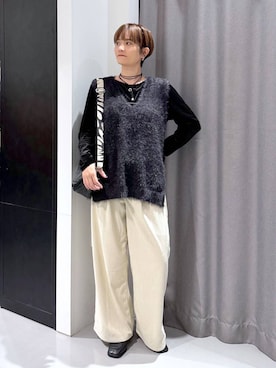 「アイテム（チョーカー）」を使った、yun..さん（レディース・160cm・40代）の秋コーディネート