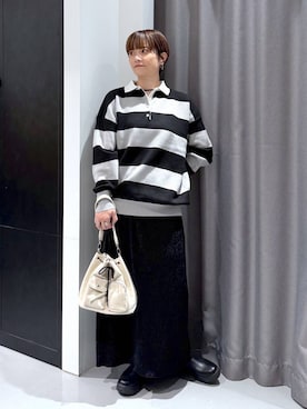 「アイテム（ニット/セーター）」を使った、yun..さん（レディース・160cm・40代）の秋コーディネート