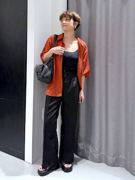 「アイテム（シャツ/ブラウス）」を使った、yun..さん（レディース・160cm・40代）の夏コーディネート