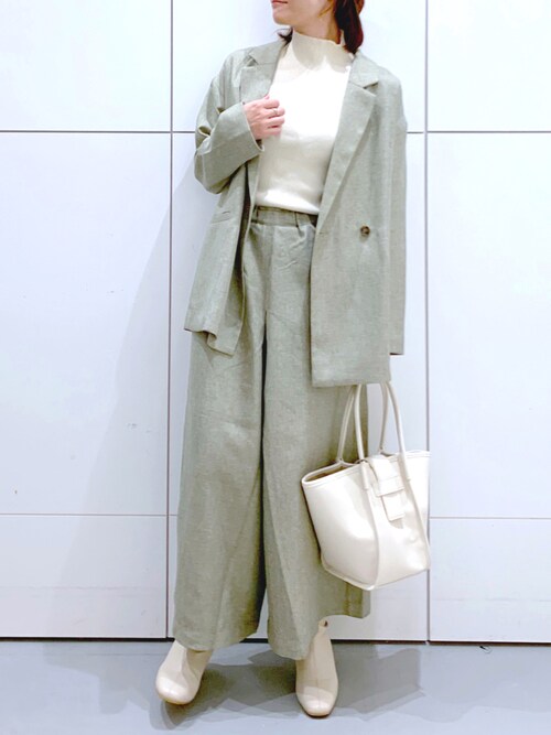 【19号】Maglie le cassetto ミックスツイードガウチョパンツ M Maglie le cassetto》スパンコールツイードジャケット｜M