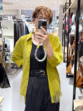 「ママコーデ」｜「アイテム（PC・スマホグッズ/家電）」を使った、yun..さん（レディース・160cm）の夏コーディネート