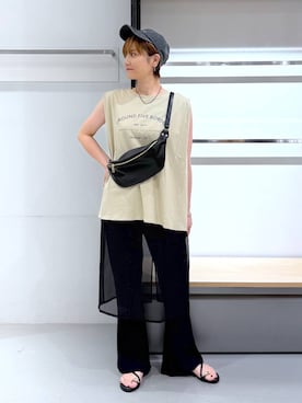 「LAKOLE（ラコレ）のアイテム」を使った、yun..さん（レディース・160cm）の夏コーディネート