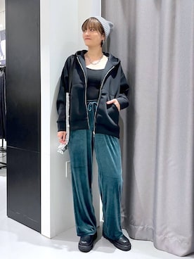 「アイテム（帽子）」を使った、yun..さん（レディース・160cm・40代）の秋コーディネート