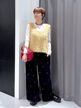 「アイテム（チョーカー）」を使った、yun..さん（レディース・160cm・40代）の秋コーディネート