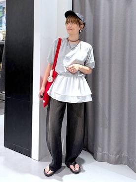 「アイテム（チョーカー）」を使った、yun..さん（レディース・160cm・40代）の夏コーディネート
