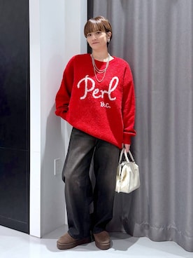 「アイテム（ネックレス）」を使った、yun..さん（レディース・160cm・40代）の冬コーディネート