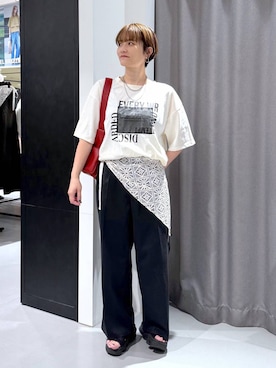 「ママコーデ」｜「アイテム（財布/小物）」を使った、yun..さん（レディース・160cm）の夏コーディネート