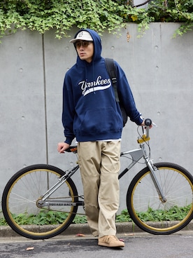 「MLB（メジャーリーグベースボール）のアイテム」を使った、ayatoさん（メンズ・178cm）の秋コーディネート