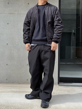 「アイテム（MA-1）」を使った、ayatoさん（メンズ・184cm・20代）の秋コーディネート