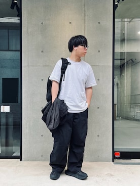 「アイテム（メガネ）」を使った、ayatoさん（メンズ・184cm）の夏コーディネート