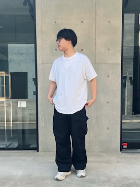 「アイテム（カーゴパンツ）」を使った、ayatoさん（メンズ・184cm）の夏コーディネート