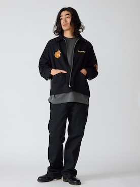 「アイテム（スタジャン）」を使った、ayatoさん（メンズ・178cm）の冬コーディネート