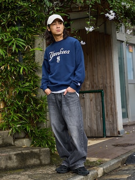 「MLB（メジャーリーグベースボール）のアイテム」を使った、ayatoさん（メンズ・178cm）の秋コーディネート