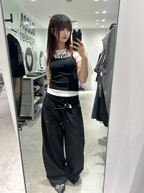 tシャツ K-POPアイドル着用　FANCY CLUB／３WAYレタリングT レディース FANCY CLUB（ファンシークラブ）の「☆K-POPアイドル着用 FANCY